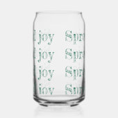 Drinkware セット かわいい 喜びを広げよう！ ガラス缶 (左)