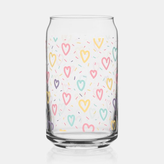 Drinkware Set Colorful Love Red Hearts  ガラス缶 (裏面)