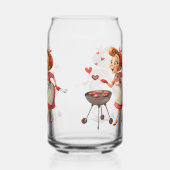Drinkware Set Cooking Love Red Hearts  ガラス缶 (裏面)