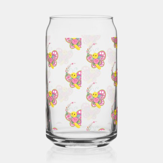 Drinkware Set Cute Colorful Butterfly  ガラス缶 (右)