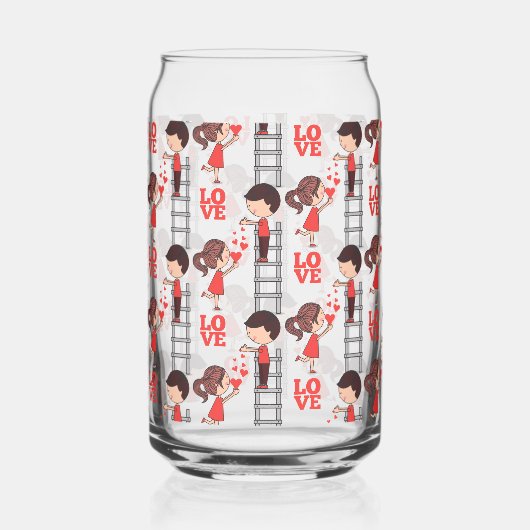 Drinkware Set Cute Couple Love  ガラス缶 (裏面)