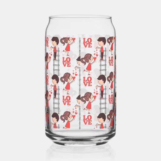 Drinkware Set Cute Couple Love ガラス缶 (右)