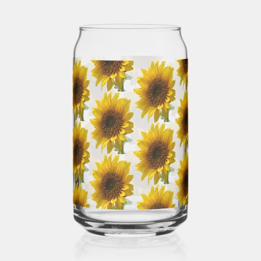 Drinkware Set Cute Sunflower  ガラス缶 (正面)