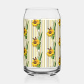 Drinkware Set Cute Sunflower Butterfly  ガラス缶 (正面)