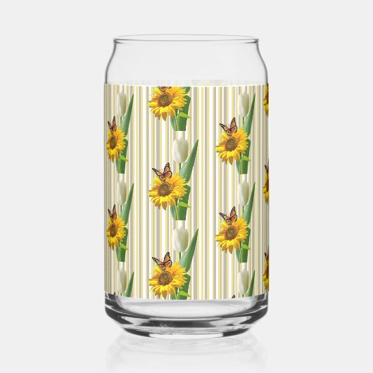 Drinkware Set Cute Sunflower Butterfly  ガラス缶 (裏面)