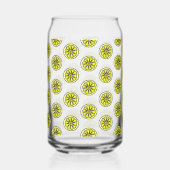 Drinkware Set Cute Yellow Lemons ガラス缶 (正面)