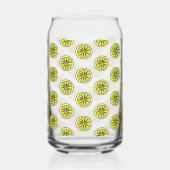 Drinkware Set Cute Yellow Lemons ガラス缶 (左)