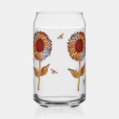 Drinkware Set Glasses Sunflowers ガラス缶 (正面)