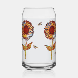 Drinkware Set Glasses Sunflowers ガラス缶