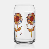 Drinkware Set Glasses Sunflowers ガラス缶 (右)