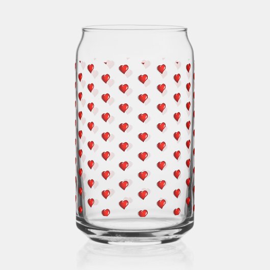 Drinkware Set Love Red Hearts  ガラス缶 (裏面)