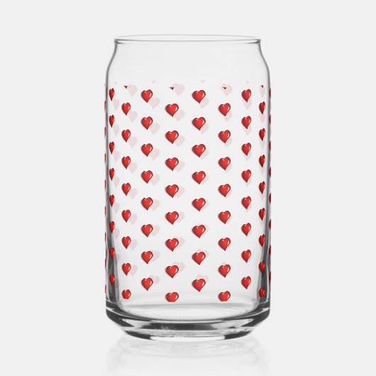 Drinkware Set Love Red Hearts  ガラス缶 (左)