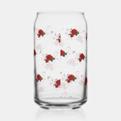 Drinkware Set Love Red Rose Floral  ガラス缶 (右)