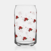 Drinkware Set Love Red Rose Floral  ガラス缶 (左)