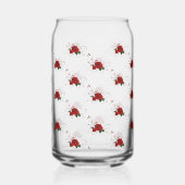 Drinkware Set Love Red Rose Floral  ガラス缶 (裏面)