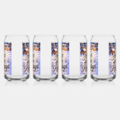 Drinkware Set of Printed Can Glass ガラス缶 (左)