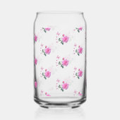 Drinkware Set Pink Rose Butterfly ガラス缶 (正面)