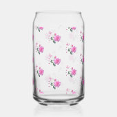 Drinkware Set Pink Rose Butterfly ガラス缶 (左)