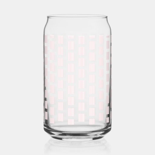 Drinkware Set Pink & White Stripe Square ガラス缶 (右)