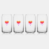 Drinkware Set - Small hearts, big bursts ガラス缶 (裏面)