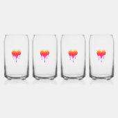 Drinkware Set - Small hearts, big bursts ガラス缶 (正面)
