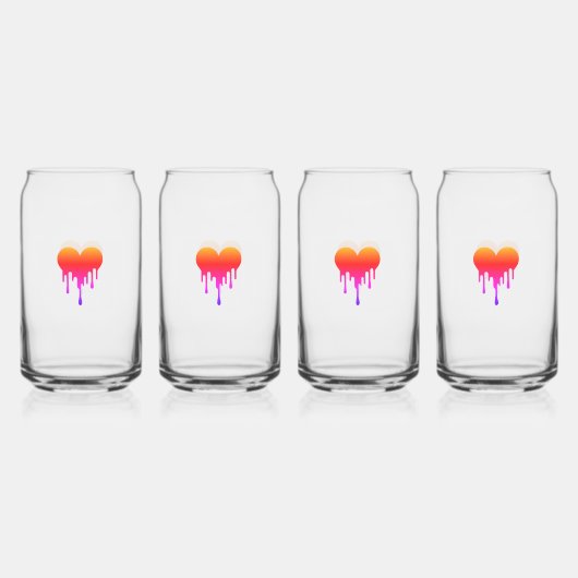 Drinkware Set - Small hearts, big bursts ガラス缶 (正面)