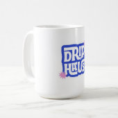 Drip Haus - レトロで遊び心のあるロゴ コーヒーマグカップ (正面左)