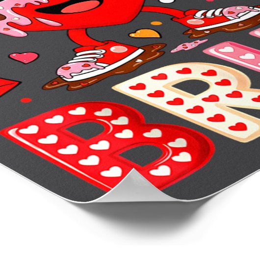 Drip Heart 67 Valentine Bruh Six Seven Meme 6 7 Ki ポスター (角)