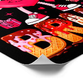 Drip Ice Cream Heart 67 Valentines Bruh Six Seven  ポスター (角)