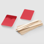 Drip Tomato Red Custom Fans – Set of 10 ハンドファン (組立なし)