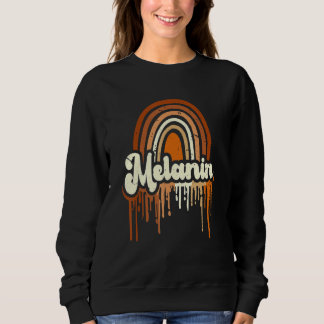 Drippin Melanin 虹 ブラックヒストリーマンス BLM プライド スウェットシャツ