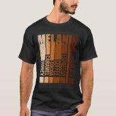 Drippin Melanin Black History Month Black Men Wome Tシャツ (正面)