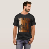 Drippin Melanin Black History Month Black Men Wome Tシャツ (正面フル)