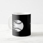 Dripping Baseball Design for Bold Sports Fans コーヒーマグカップ (正面左)