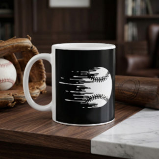 Dripping Baseball Design for Bold Sports Fans コーヒーマグカップ