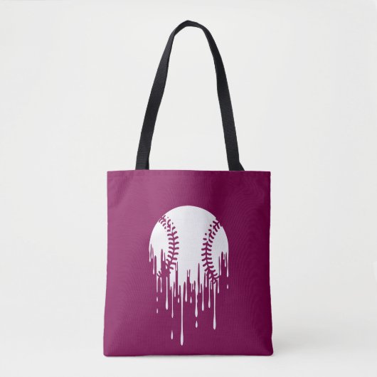 Dripping Baseball Design for Bold Sports Fans トートバッグ (正面)