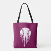 Dripping Baseball Design for Bold Sports Fans トートバッグ (裏面)