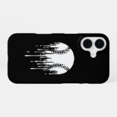 Dripping Baseball Design for Bold Sports Fans iPhone 16ケース (裏面横)