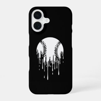 Dripping Baseball Design for Bold Sports Fans iPhone 16ケース