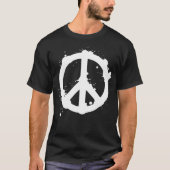 DRIPPING PEACE MARK -white- Tシャツ (正面)