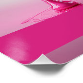 Dripping Pink Letter A - Customizable Name Poster  ポスター (コーナー)