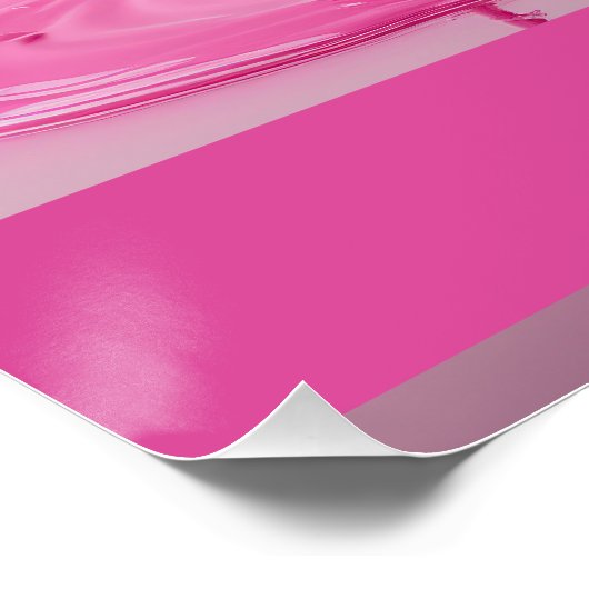 Dripping Pink Letter C - Customizable Name Poster  ポスター (コーナー)