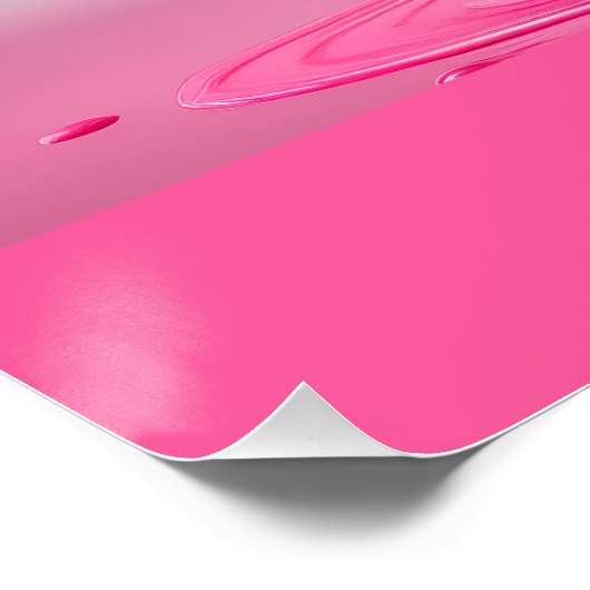 Dripping Pink Letter D - Customizable Name Poster  ポスター (コーナー)