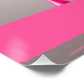 Dripping Pink Letter E - Customizable Name Poster  ポスター (コーナー)
