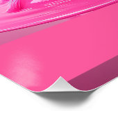 Dripping Pink Letter H - Customizable Name Poster  ポスター (コーナー)