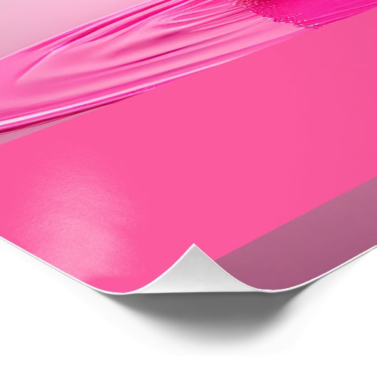 Dripping Pink Letter I - Customizable Name Poster ポスター (コーナー)