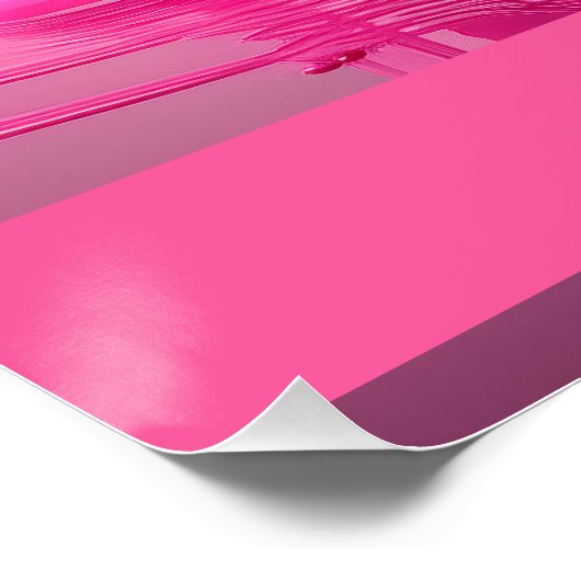 Dripping Pink Letter K - Customizable Name Poster ポスター (コーナー)