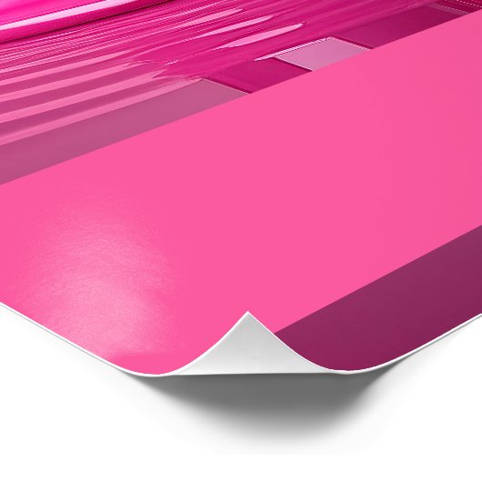 Dripping Pink Letter M - Customizable Name Poster  ポスター (コーナー)