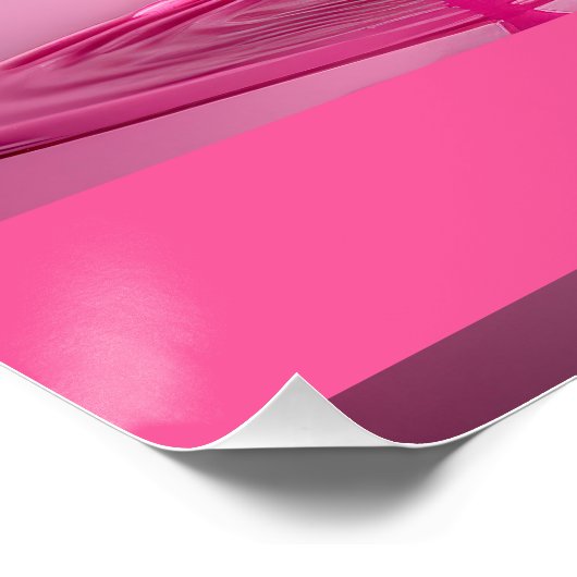 Dripping Pink Letter N - Customizable Name Poster  ポスター (コーナー)