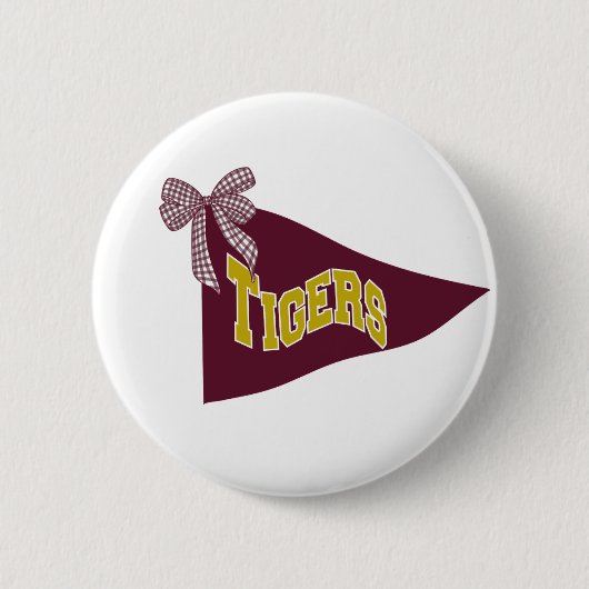 Dripping Springs Tigers School Spirit Pin 缶バッジ (正面)